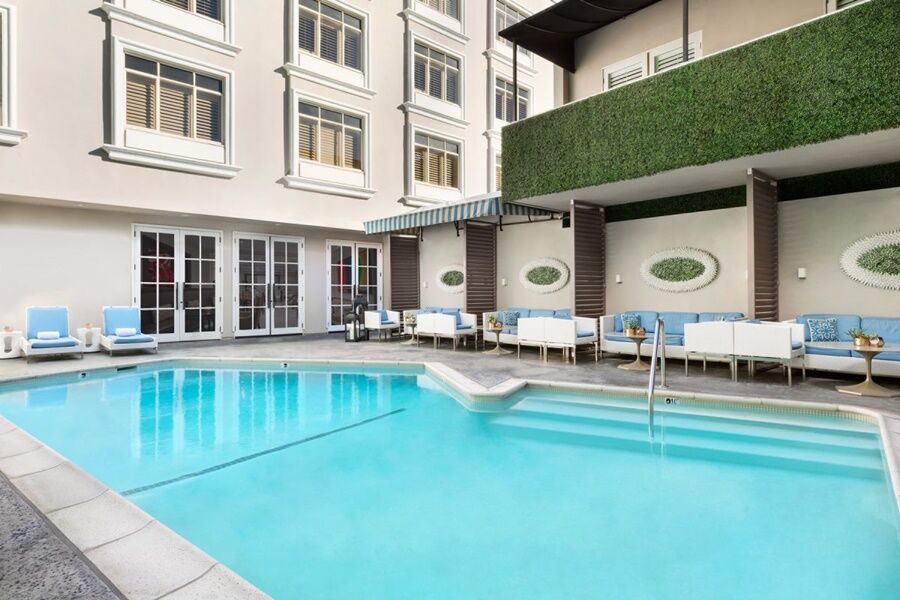 Mosaic Hotel Beverly Hills Los Angeles Exterior foto
